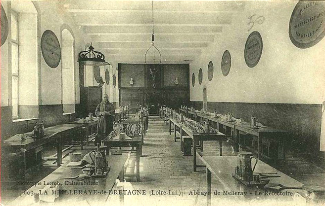 Le r�fectoire de l'abbaye de Melleray