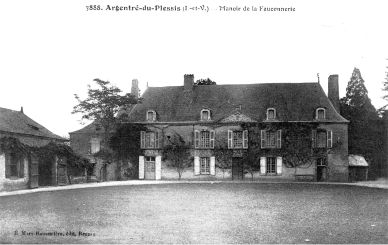 Manoir de la Fauconnerie � Argentr�-du-Plessis (Bretagne).