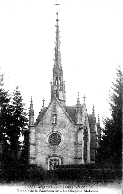 Chapelle d'Argentr�-du-Plessis (Bretagne).