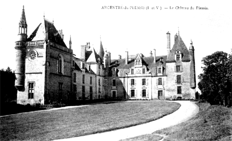 Ch�teau du Plessis � Argentr�-du-Plessis (Bretagne).