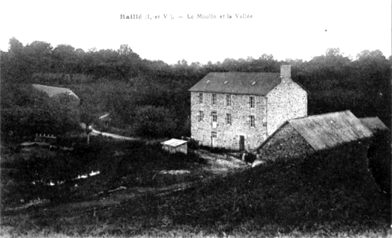 Moulin de Baill� (Bretagne).