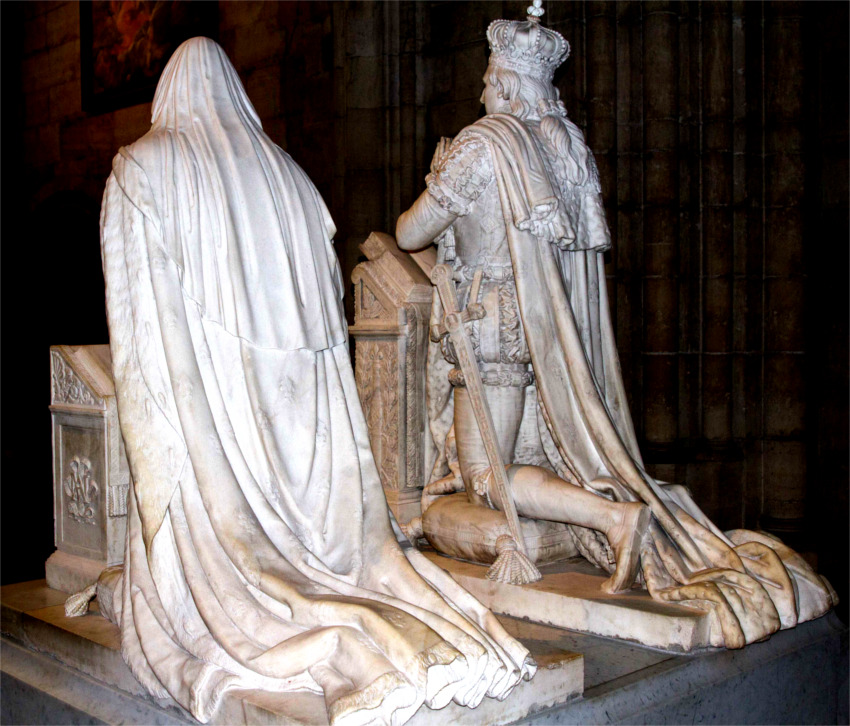 Basilique de Saint-Denis : Louis XVI (1754-1793), roi de France de 1774 � 1792, et Marie-Antoinette (1755-1793), reine de France, �pouse de Louis XVI