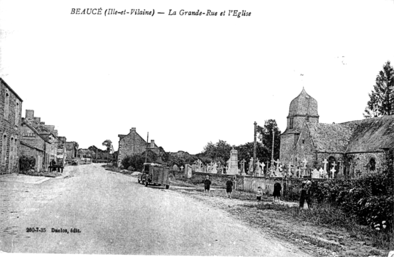 Ville de Beauc� (Bretagne).