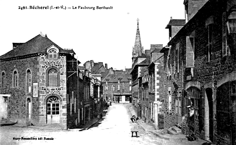 Ville de Bécherel (Bretagne).