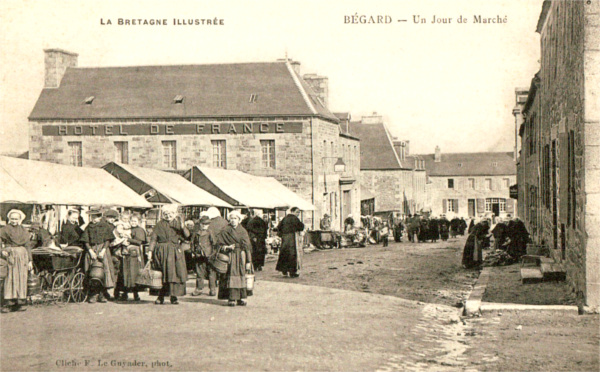 Ville de B�gard (Bretagne).