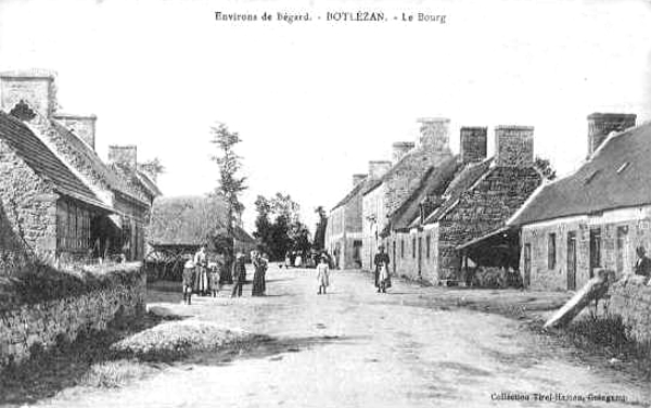 Ville de B�gard (Bretagne) : bourg de Botl�zan.