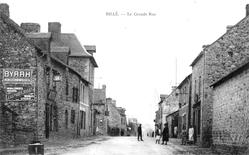Ville de Bill� (Bretagne).