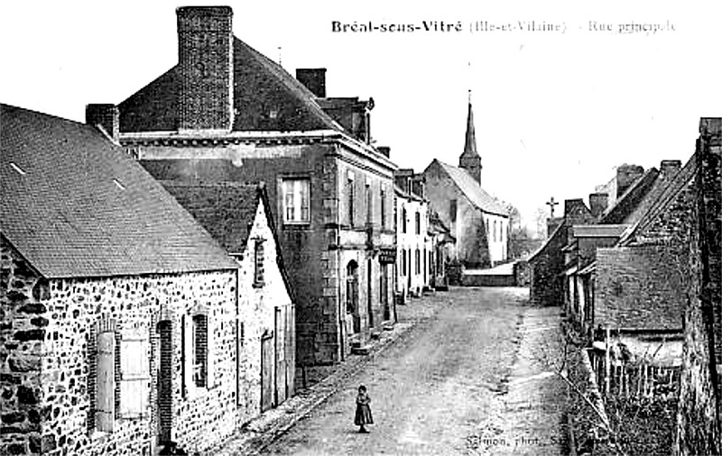 Ville de Br�al-sous-Vitr� (Bretagne).