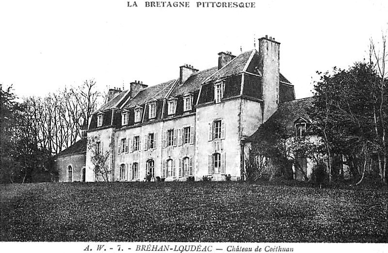 Ch�teau de Co�thuan � Br�han ou Br�han-Loud�ac (Bretagne).