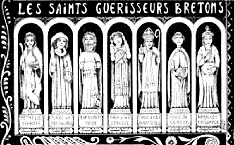 Les saints gu�risseurs bretons (Bretagne).