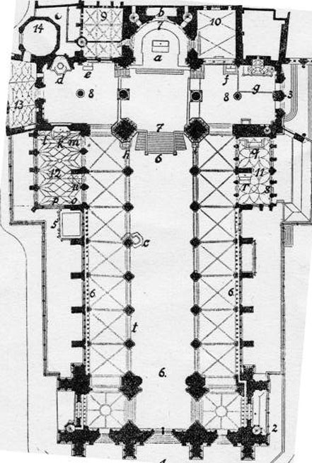 Plan de la Cath�drale de Strasbourg