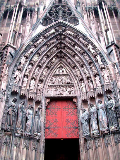 Cath�drale de Strasbourg : portail occidental Sud