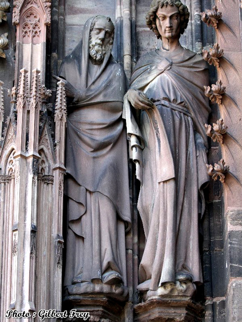 Cath�drale de Strasbourg : porte occidental central