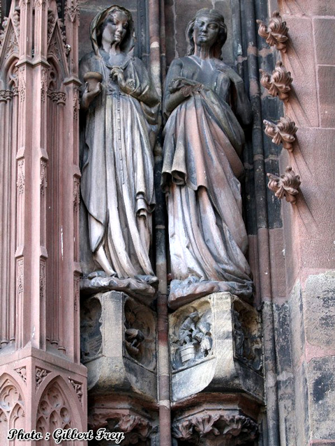 Cath�drale de Strasbourg : portail occidental Sud (droite)