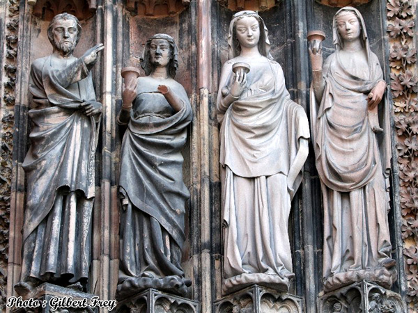 Cath�drale de Strasbourg : portail occidental Sud (droite)