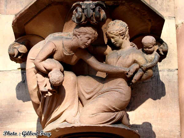 Cath�drale de Strasbourg : fa�ade Sud du transept (vers 1220-1235)