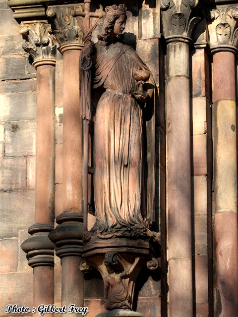 Cath�drale de Strasbourg : fa�ade Sud du transept (vers 1220-1235)