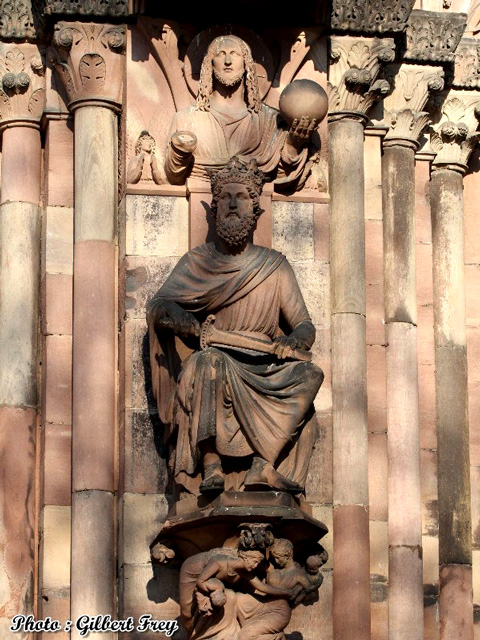 Cath�drale de Strasbourg : fa�ade Sud du transept (vers 1220-1235)