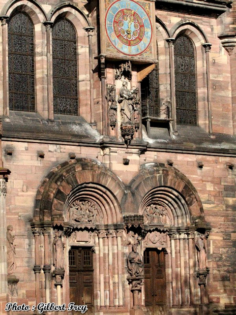 Cath�drale de Strasbourg : fa�ade Sud du transept (vers 1220-1235)