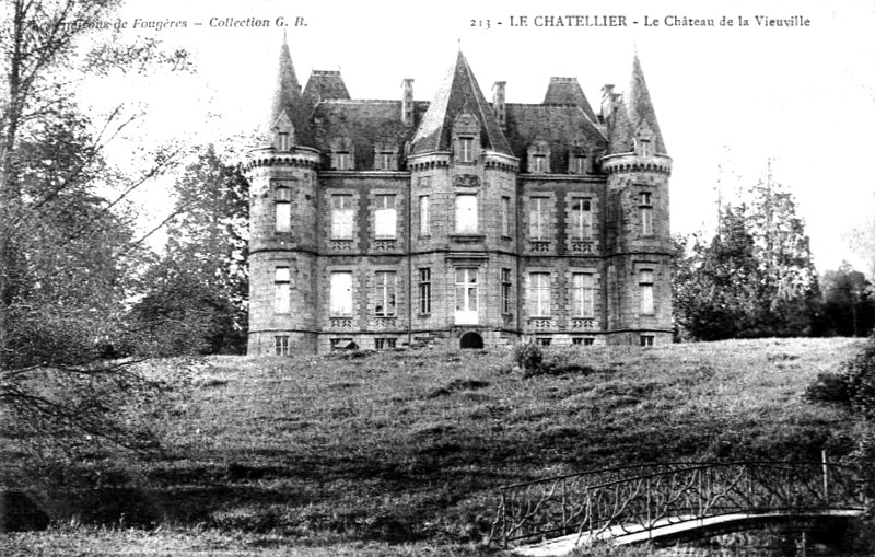 Ch�teau de la Vieuxville dans la ville du Ch�tellier (Bretagne).