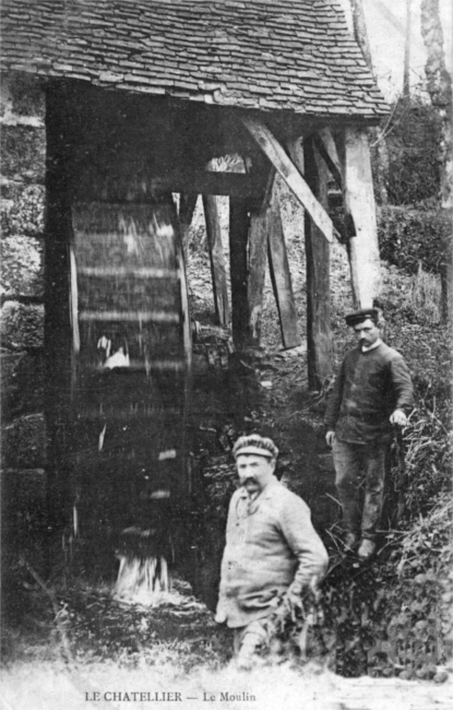 Moulin de la ville du Ch�tellier (Bretagne).