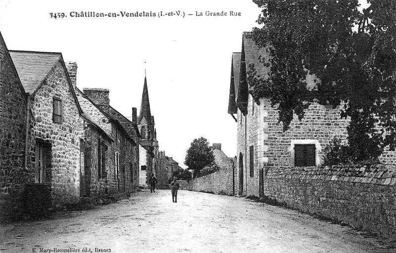 Ville de Ch�tillon-en-Vendelais (Bretagne).