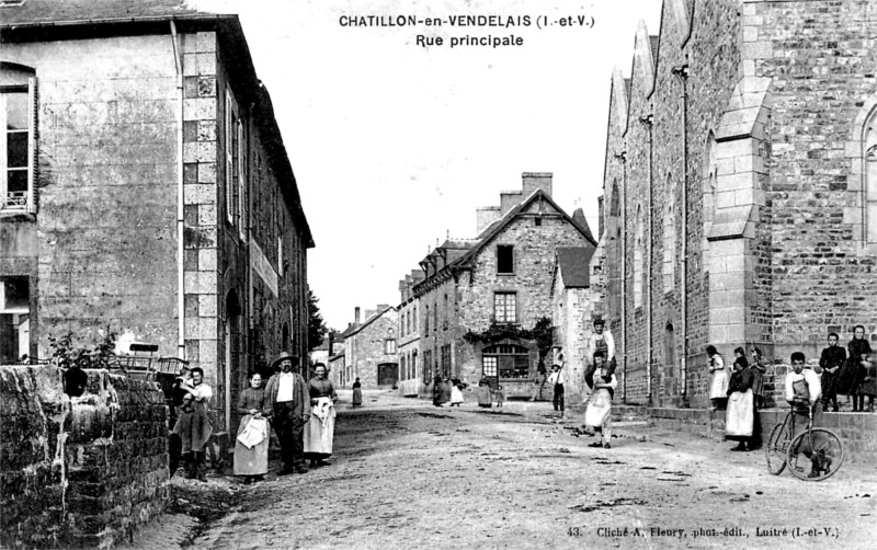 Ville de Ch�tillon-en-Vendelais (Bretagne).