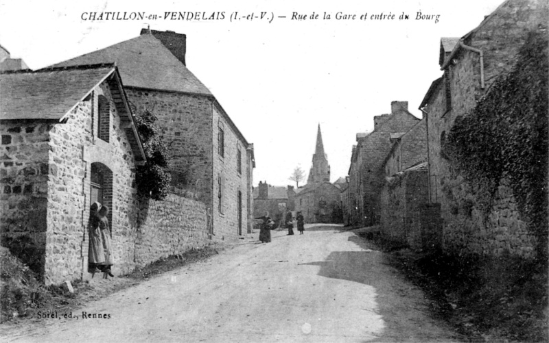 Ville de Ch�tillon-en-Vendelais (Bretagne).