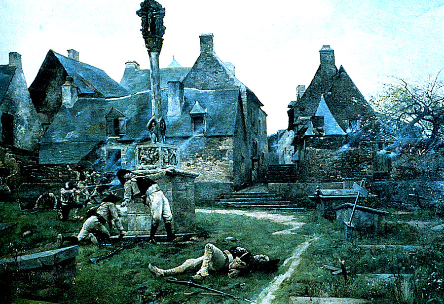 La chouannerie � Rochefort en Terre (Bretagne).