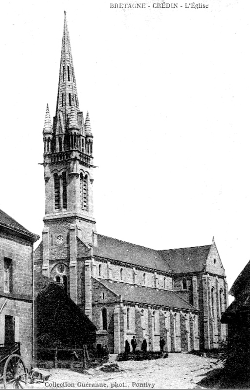 Eglise de Cr�din (Bretagne).