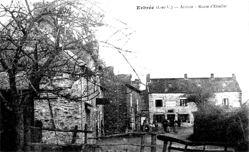 Ville d'Erbr�e (Bretagne).