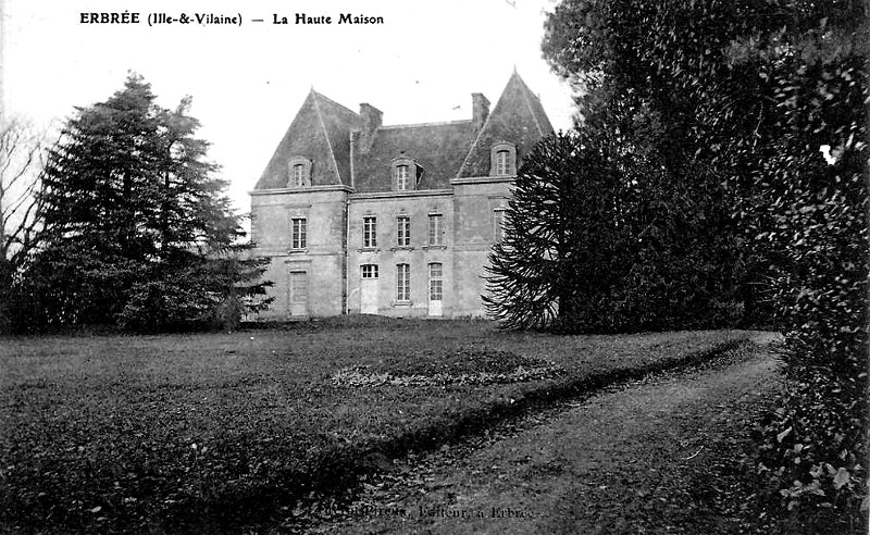 Manoir de Haute-Maison � Erbr�e (Bretagne).