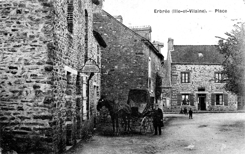 Ville d'Erbr�e (Bretagne).