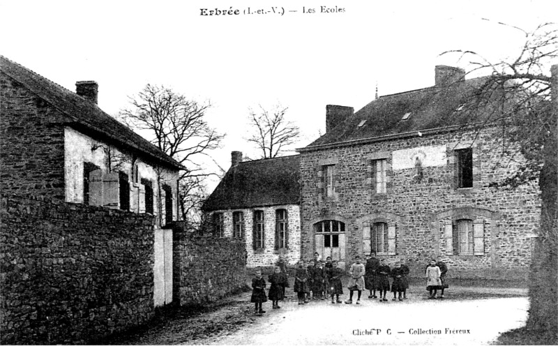 Ville d'Erbr�e (Bretagne).