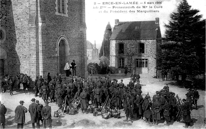 Ville d'Erc�-en-Lam�e (Bretagne).