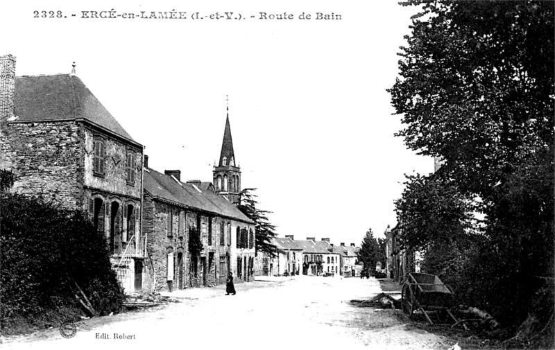 Ville d'Erc�-en-Lam�e (Bretagne).