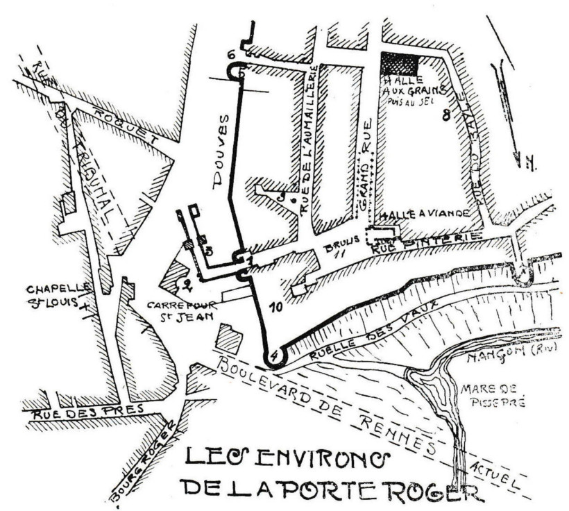 Foug�res : Les environs de la Porte Roger (Bretagne).