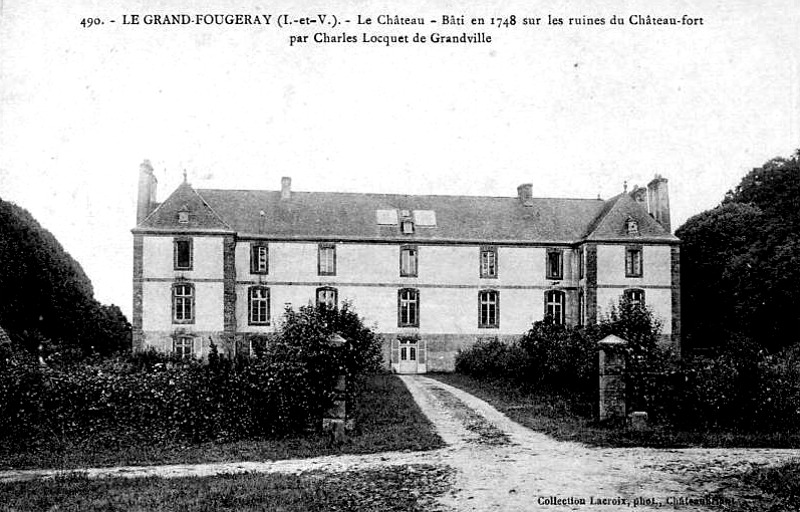 Le ch�teau de Grand-Fougeray (Bretagne).