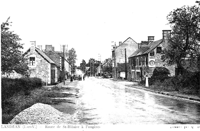 Ville de Land�an (Bretagne).