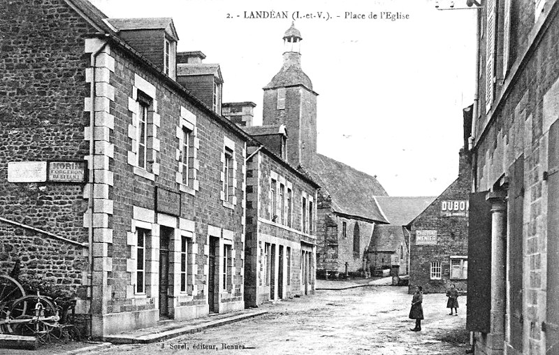 Ville de Land�an (Bretagne).