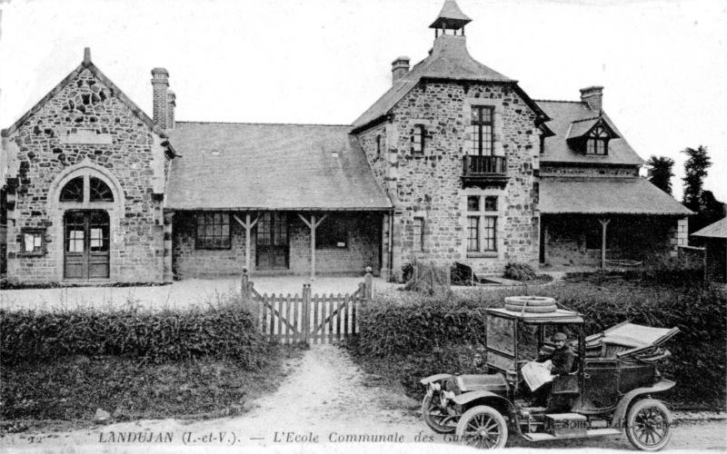 Ville de Landujan (Bretagne).