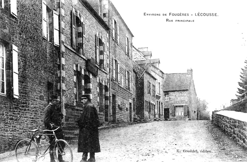 Ville de Lécousse (Bretagne).