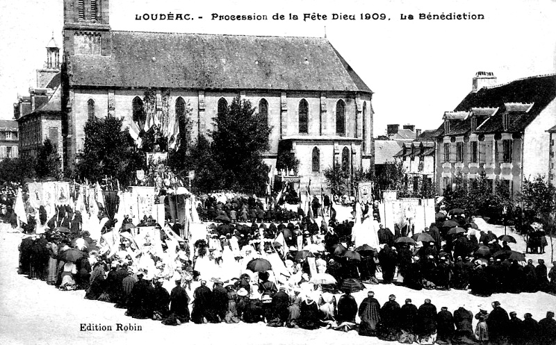 Procession � Loud�ac (Bretagne).