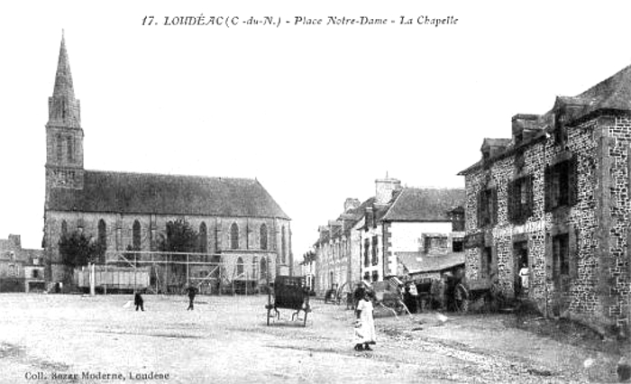 Loud�ac (Bretagne) : la chapelle Notre-Dame des Vertus.