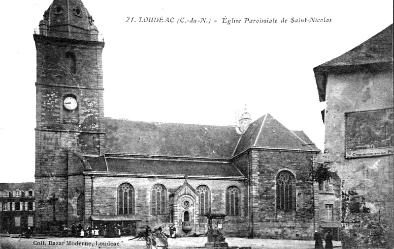 Eglise de Loud�ac (Bretagne).