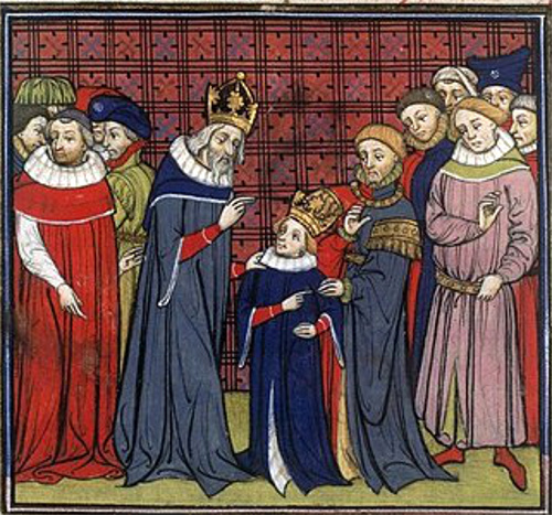 Louis-le-D�bonnaire et son p�re Charlemagne.