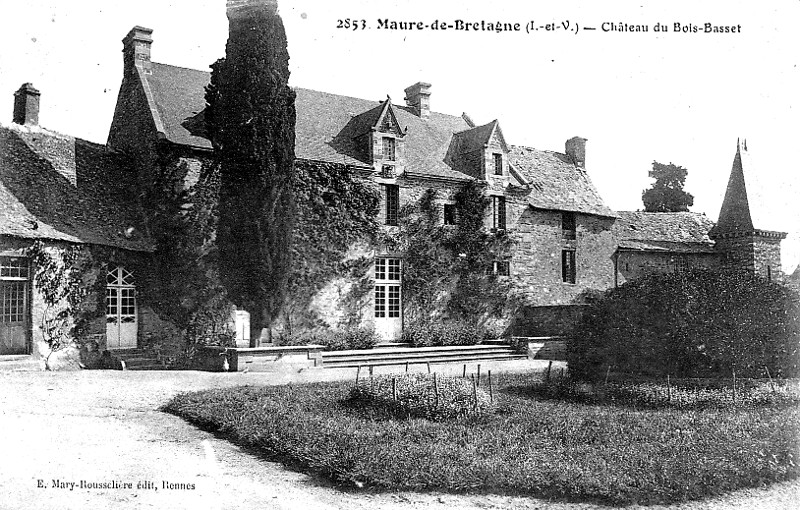 Ch�teau dU Bois-Basset � Maure-de-Bretagne (Bretagne).