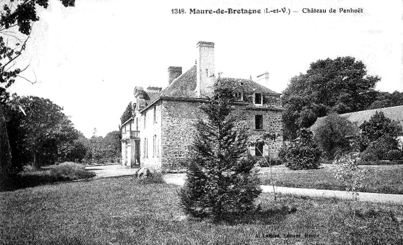 Ch�teau de Penho�t � Maure-de-Bretagne (Bretagne).