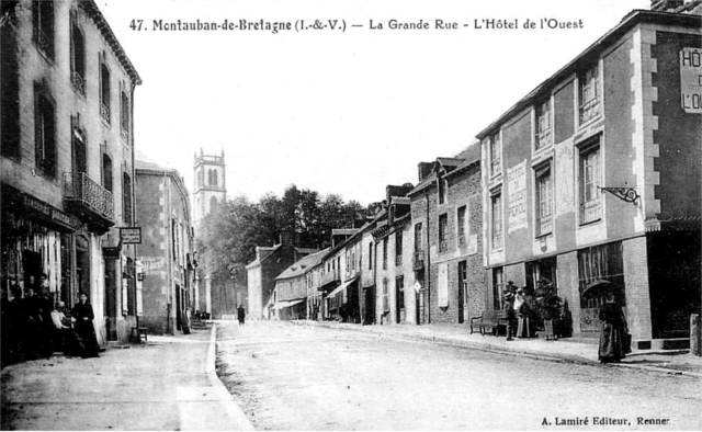 Ville de Montauban-de-Bretagne (Bretagne).
