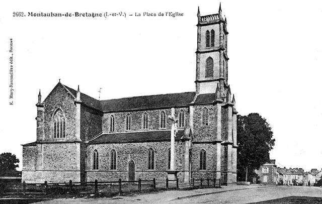 Ville de Montauban-de-Bretagne (Bretagne).